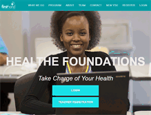 Tablet Screenshot of healthefoundations.org